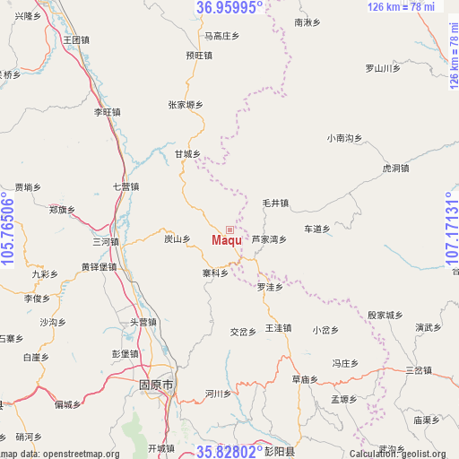 Maqu on map