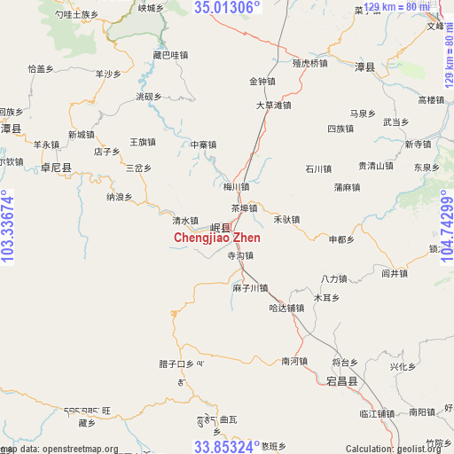 Chengjiao Zhen on map
