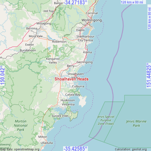 Shoalhaven Heads on map