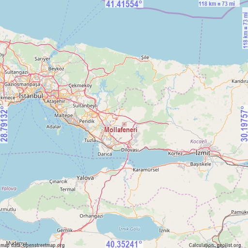 Mollafeneri on map