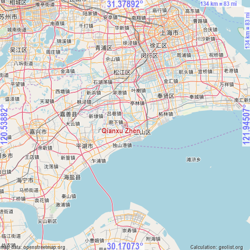 Qianxu Zhen on map