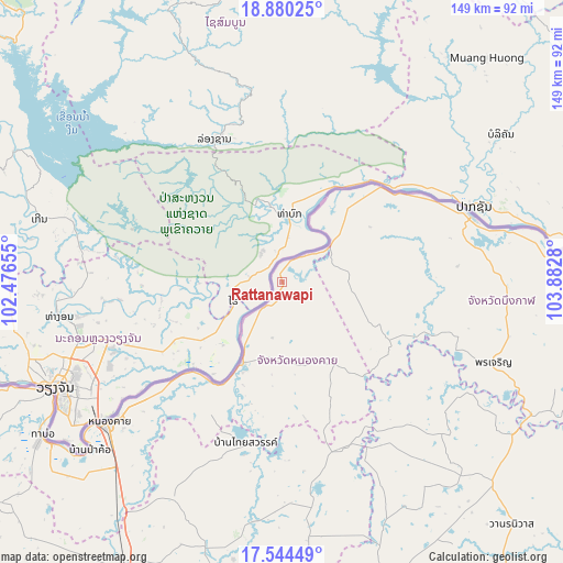 Rattanawapi on map