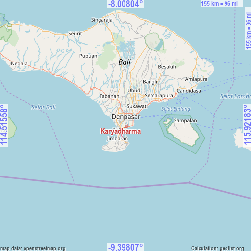 Karyadharma on map