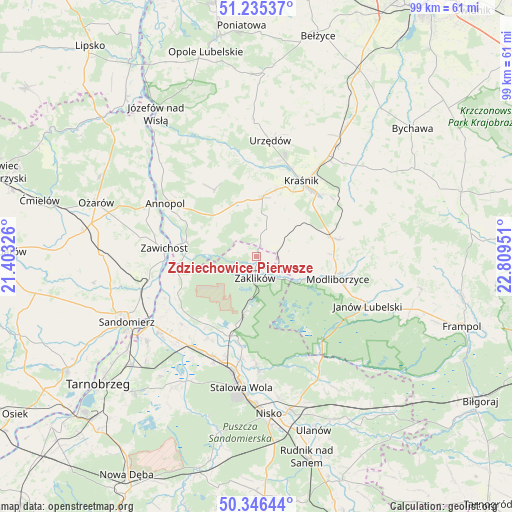 Zdziechowice Pierwsze on map