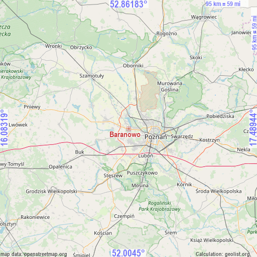 Baranowo on map