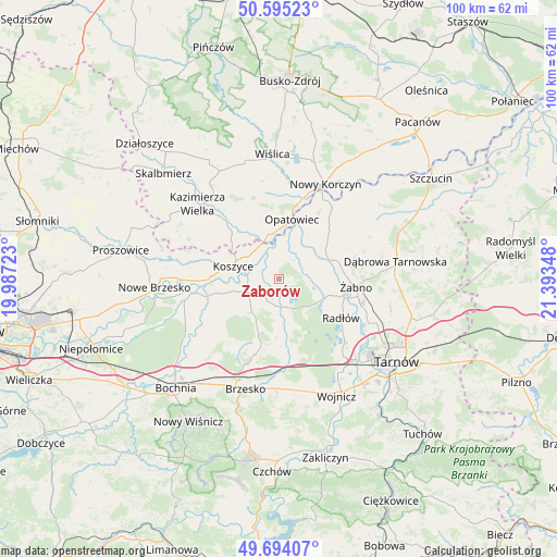 Zaborów on map