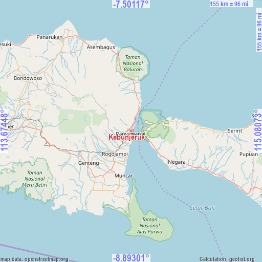 Kebunjeruk on map