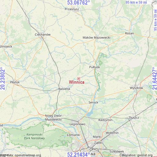 Winnica on map