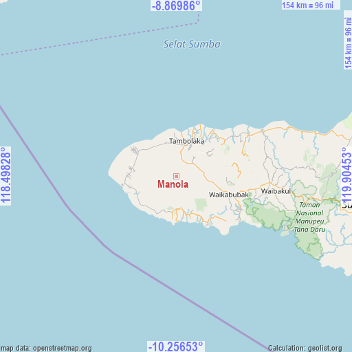 Manola on map