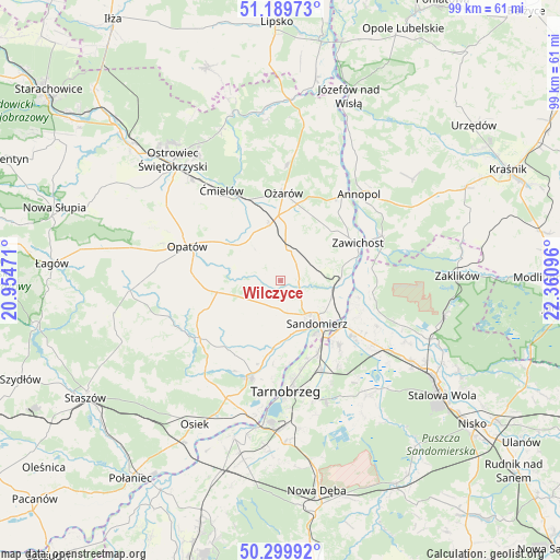 Wilczyce on map