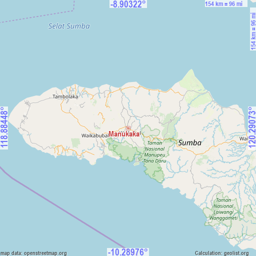 Manukaka on map