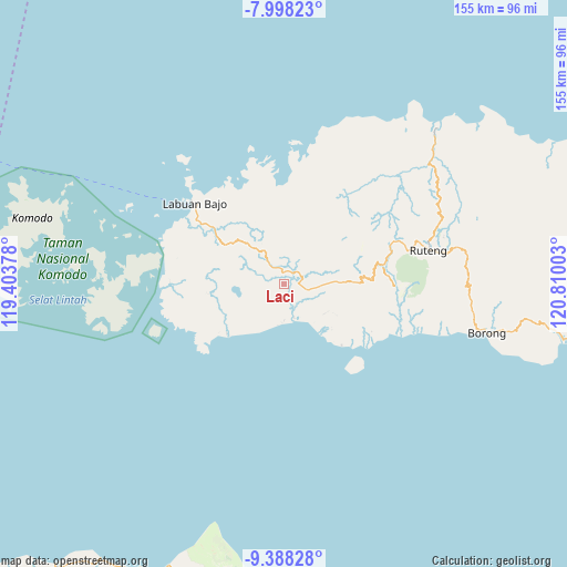 Laci on map