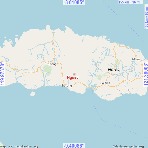 Ngusu on map