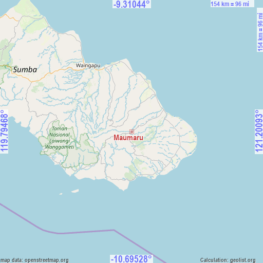 Maumaru on map