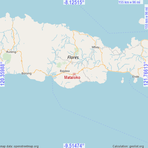 Mataloko on map