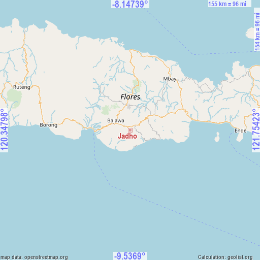 Jadho on map