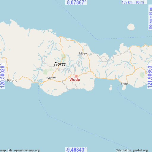 Wudu on map
