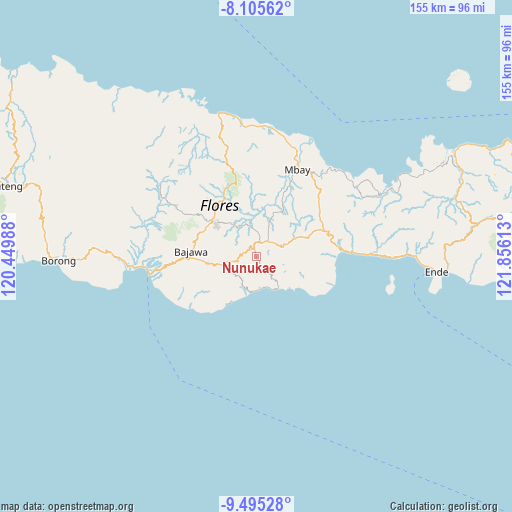 Nunukae on map