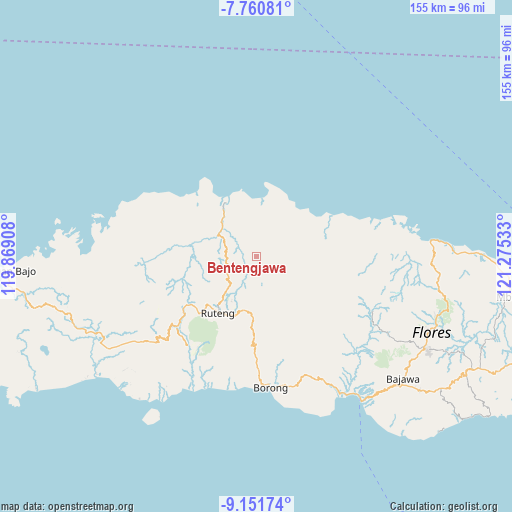 Bentengjawa on map