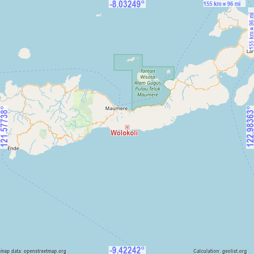 Wolokoli on map