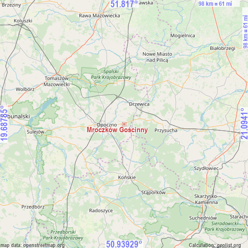 Mroczków Gościnny on map