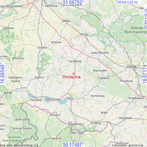 Chróścina on map