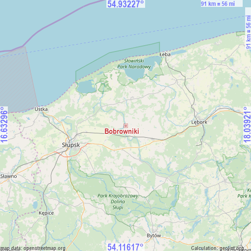 Bobrowniki on map