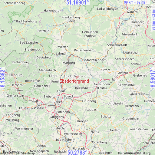 Ebsdorfergrund on map