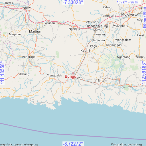 Bungur on map