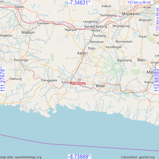 Kaliboto on map