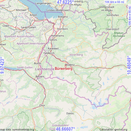 Bürserberg on map