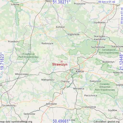 Strawczyn on map