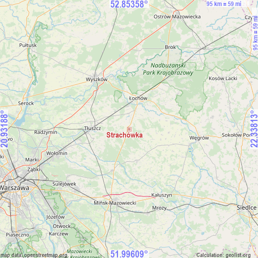 Strachówka on map