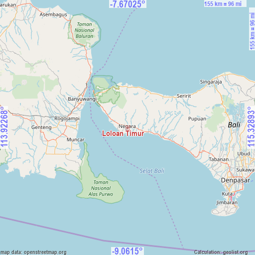 Loloan Timur on map