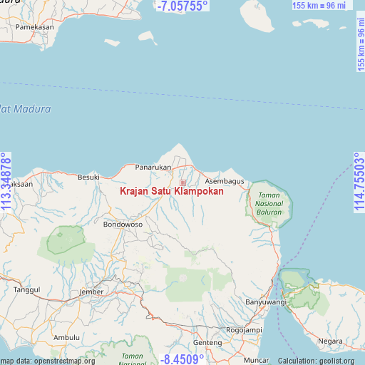 Krajan Satu Klampokan on map