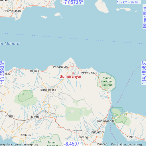 Sumuranyar on map