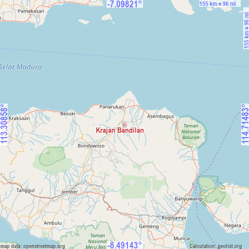 Krajan Bandilan on map