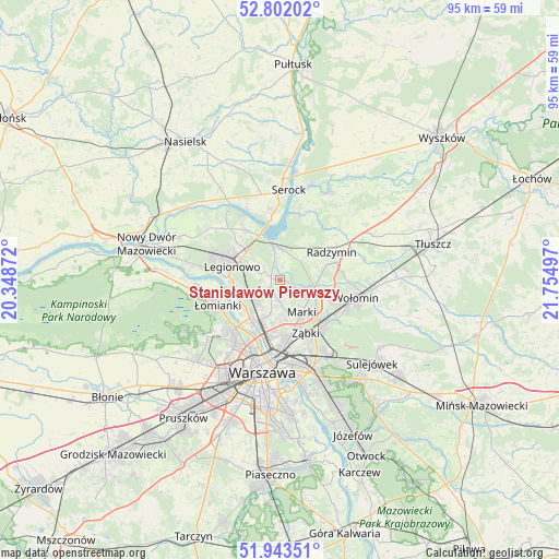 Stanisławów Pierwszy on map