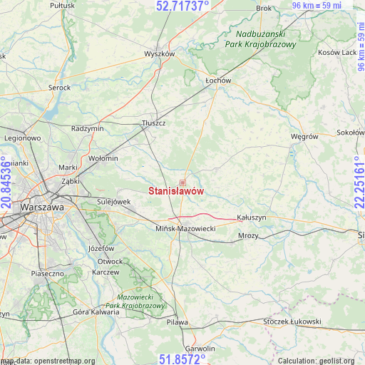 Stanisławów on map