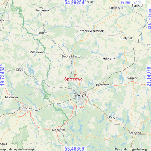 Spręcowo on map