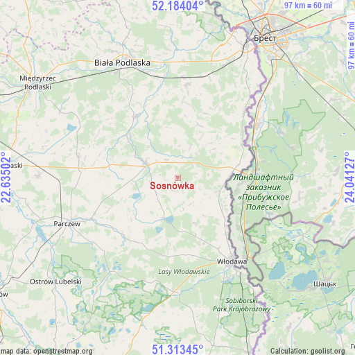 Sosnówka on map