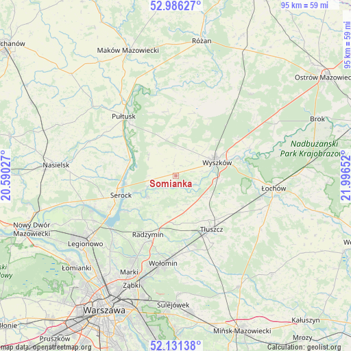 Somianka on map