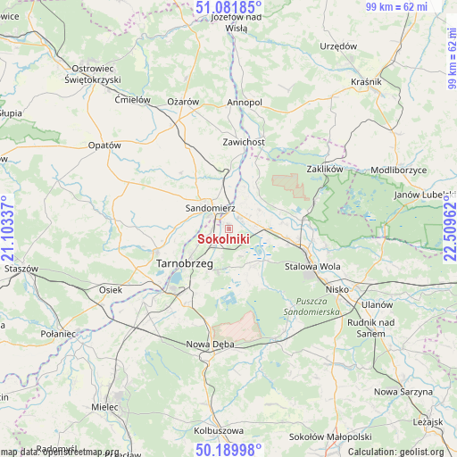 Sokolniki on map