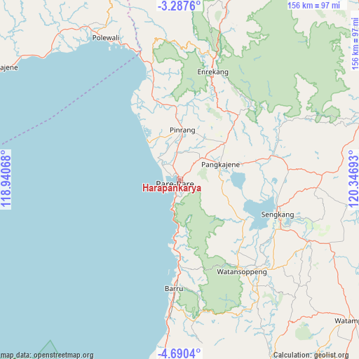 Harapankarya on map
