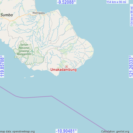 Umakadambung on map