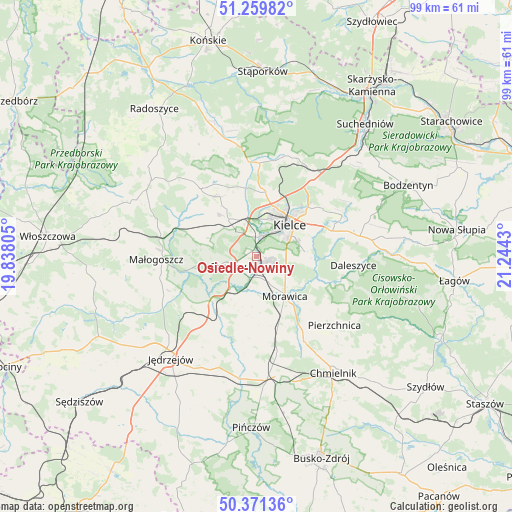 Osiedle-Nowiny on map