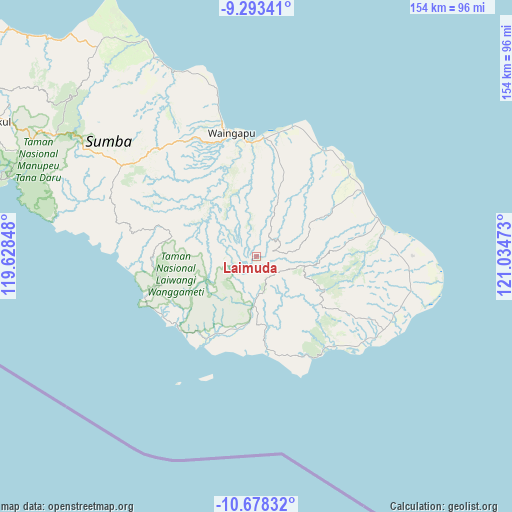 Laimuda on map