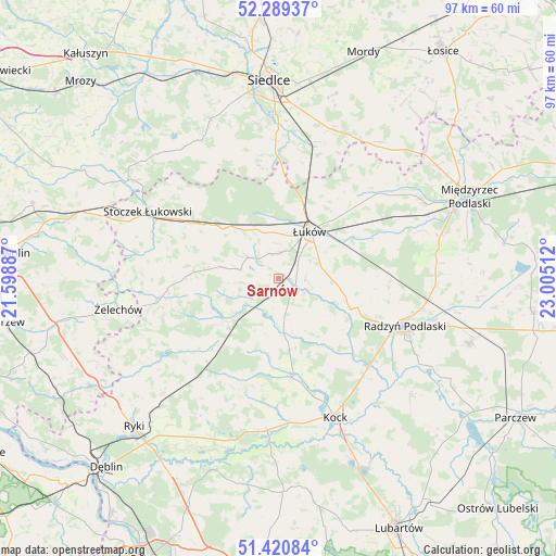 Sarnów on map