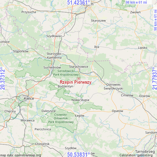 Rzepin Pierwszy on map