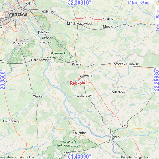 Rębków on map